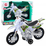 M&auml;ngumootorratas Lean Toys Off Road Autobike, valge