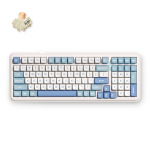 Juhtmevaba m&auml;nguklaviatuur Mchose K99 V2 Wireless MC-K99V2-4 Icy Creamsicle, Inglise (US), sinine v./valge v.