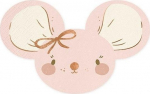 Pabersalvr&auml;tikud Party Deco Mouse, 16 cm x 10 cm, roosa v., 20 tk