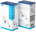 Valgusti lagi GTV Santo Bis, GU10, 2 x 20 W, valge v.