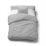Voodipesukomplekt Eco Line SJL-02, helehall v., 70 x 80 cm, 140 x 200 cm, 2 os.