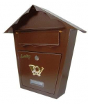 Postkast SD2, punakaspruun v., 10 cm x 37 cm x 37 cm