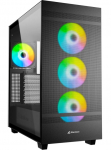 Arvuti korpus Sharkoon Rebel C50 RGB, must v.