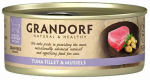 Kassi m&auml;rgtoit Grandorf Natural & Healthy, tuunikala/rannakarbid, 0.07 kg