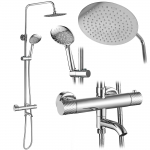 Termostaatsegistiga du&scaron;ikomplekt Rea Lungo Diamond REA-P5961, kroom v.