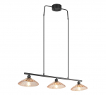 Valgusti lagi Reality Eluna, E27, 3 x 60 W, merevaigu-kollane v.