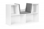 Laste raamaturiiul EcoToys ZKB-5W, valge v., 102 cm x 30 cm x 61 cm