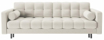 Diivanvoodi Cosmopolitan Design Bali Neve 02, must v./helebeež, 84 x 222 cm x 105 cm