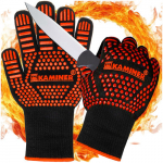 Heat-resistant grill gloves