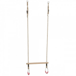 Puidust rippkang metallr&otilde;ngastega, 580/120 mm