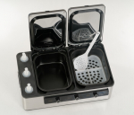 Laavakivide soojendaja ja Massaaž &otilde;li soojendus kolme pudeliga