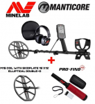 Metal detector Minelab Manticore + 2 GIFTS: Coil 15 x 12&Prime; M15 DD + PRO-FIND 40