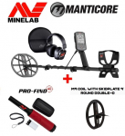 Metal detector Minelab Manticore + 2 GIFTS: Coil 9&Prime; M9 Double + PRO-FIND 40