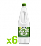 6 x Thetford Aqua Kem&reg; Green 1,5L (75ml/10l) - sanitation liquid concentrate for camping toilets