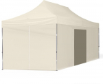 Pop Up Kokkupandav varikatus 3x4.5 m, seintega, Beež, X-seeria, alumiinium (telk, paviljon, varikatus)