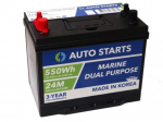 J&otilde;uaku Marine Dual Purpose Battery 80Ah (C20)
