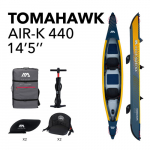 Kahekohaline t&auml;ispuhutav kajakk Aqua Marina Tomahawk 440x78 cm AIR-K 440 (2023)
