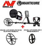 Metal detector Minelab Manticore + 2 GIFTS: Coils 15 x 12&Prime; M15 DD + 9&Prime; M9 Double