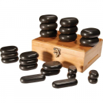 Hot Stone Therapy &ndash; Professional Set of 22 Stones.