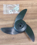 Three-bladed propeller from a boat electric motor NERAUS NRS x55-x62