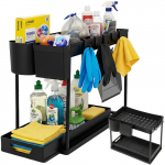 2-tier storage shelf under the sink