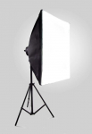 LED Quadhead 4x125W, Softbox 50x70cm with Light stand (foto_05081)