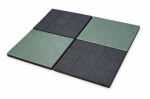 Kummist turvaplaat KBT 50&times;50&times;4,5cm 4tk., roheline