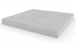 Folding sports mat 100x100 cm, helehall