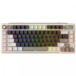 ROYAL KLUDGE L75 Mocha Grey, Creamy Switch, US