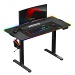 Huzaro Hero 8.2 Electric RGB Gaming Desk, Black