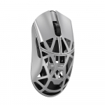 WLMouse Beast X Mini Pro Solid SIdes, Omron Opticals Switches, Metallic Silver