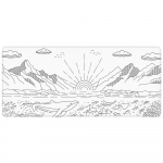 Dark Project Terra Nostra Mousepad, White, XL