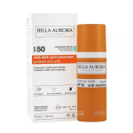Bella Aurora Anti-Dark Spots gelinis apsauginis veido kremas nuo saulės ir dėmelių mi&scaron;riai-riebiai odai SPF50+, 50 ml