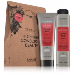 Lakme Teknia Color Refresh Coral Red rinkinys (&scaron;ampūnas 300 ml. + kaukė 250 ml.)