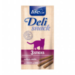 Life Cat Deli Snack kassi maiuspulgad kana ja pardiga, 3 vnt (15 g)