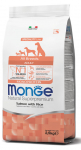 Monge All Breeds Adult Salmon & Rice kuivkoeratoit, 12 kg