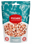 Ficcaro veise- ja pollaki kuubikutest maiuspalad koertele ja kassidele, 100 g