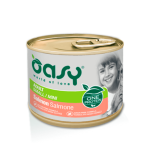 Oasy Adult Mini Salmon &uuml;he valguga l&otilde;hekonserv v&auml;ikest t&otilde;ugu koertele, 200 g