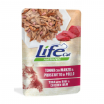 Life Cat einekotike kassile tuunikala, veis ja sink, 70 g