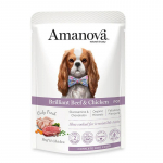 Amanova t&auml;iss&ouml;&ouml;t koertele veise ja kanaga, 100 g