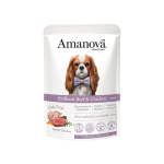 Amanova t&auml;iss&ouml;&ouml;t koertele veise ja kanaga, 100 g