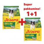 Josera Lamb & Rice kuivtoit koertele, 900 g