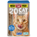 Perfecto Cat 20 Catsticks skanėstai su la&scaron;i&scaron;a ir upėtakiu katėms, 20 tk