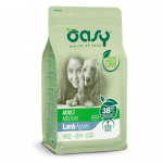Oasy Adult Medium sausas maistas su ėriena &scaron;unims, 12 kg