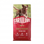 Carnilove Active Duck & Pheasant kuivtoit koertele, 12 kg