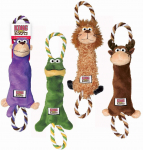 KONG Tugger Knots pehme m&auml;nguasi koertele, Lilla, S/M
