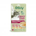 Oasy Creamy Snack maiuspalad kassidele veiselihaga, 4x15 g