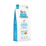 Brit Care Grain-free Junior Large Breed Salmon sausas maistas &scaron;unims, 12 kg