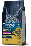 Monge BWild Adult Cat Hare kuivtoit kassidele, 1,5 kg