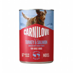 Carnilove Pat&eacute; Turkey & Salmon konservtoit koertele, 400 g